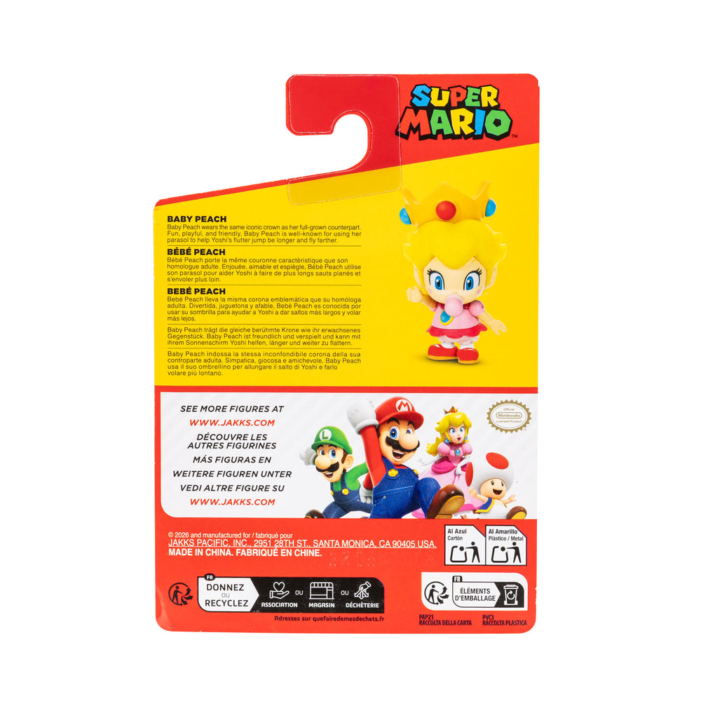 Jakks Pacific - Super Mario 2.5in Figures - Baby Peach