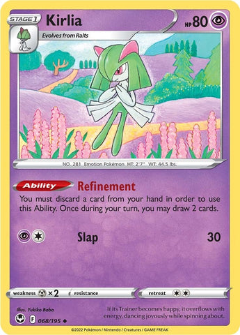 Pokemon | Kirlia (068/195) [Sword & Shield: Silver Tempest] | The Nerd Merchant