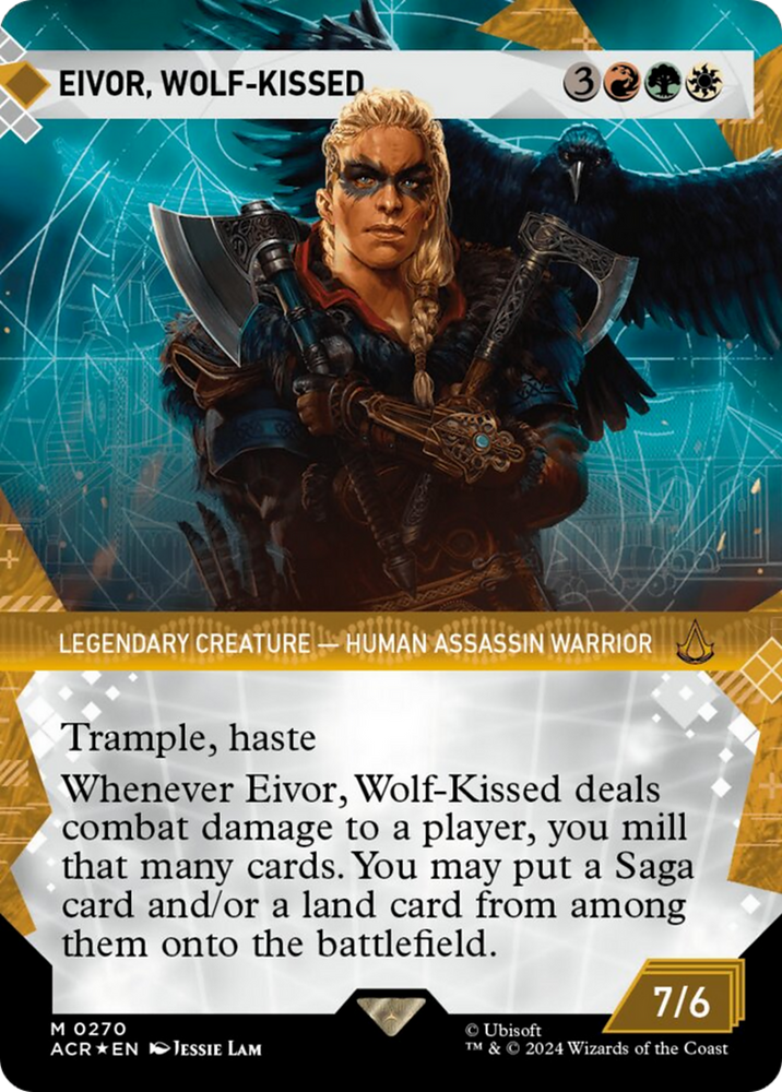Magic | Eivor, Wolf-Kissed (Showcase) (Textured Foil) [Assassin's Creed] | The Nerd Merchant