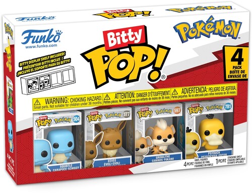 Bitty POP!: Pokémon - Squirtle 4-Pack