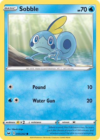 Pokemon | Sobble (055/202) (Premium Collection) [Sword & Shield: Base Set] | The Nerd Merchant