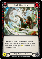 Flesh and Blood TCG | Back Heel Kick (Red) [OUT065] (Outsiders) | The Nerd Merchant