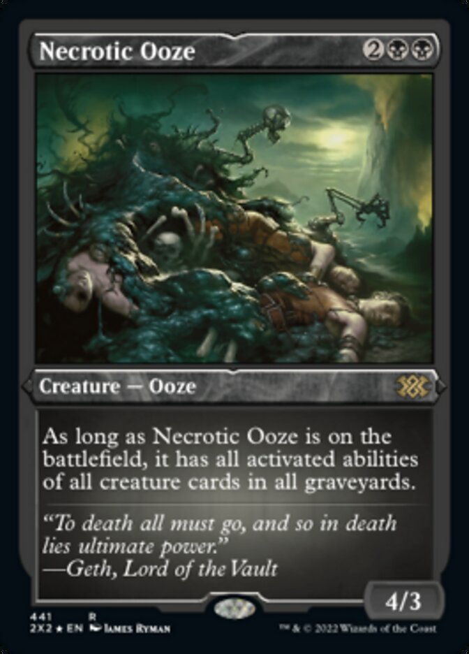 Magic | Necrotic Ooze (Foil Etched) [Double Masters 2022] | The Nerd Merchant