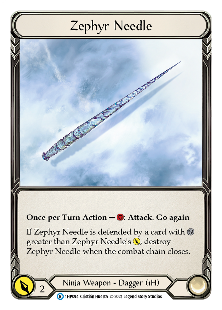 Flesh and Blood TCG | Zephyr Needle (Right) [1HP094] (History Pack 1) | The Nerd Merchant