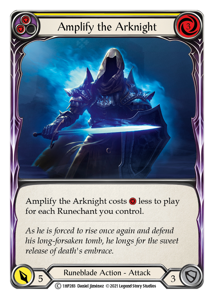Flesh and Blood TCG | Amplify the Arknight (Yellow) [1HP283] (History Pack 1) | The Nerd Merchant