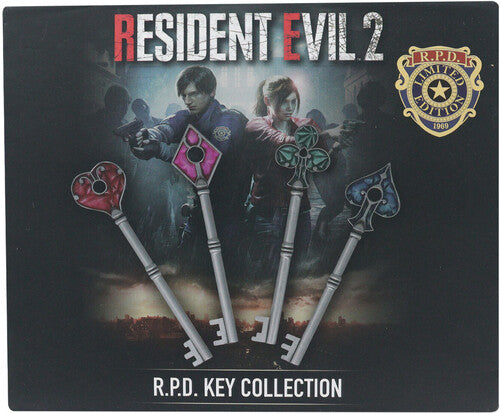 Resident Evil 2 - Set of Card Suit Keys (US Variants)