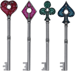 Resident Evil 2 - Set of Card Suit Keys (US Variants)
