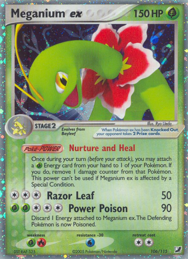 Pokemon | Meganium ex (106/115) [EX: Unseen Forces] | The Nerd Merchant