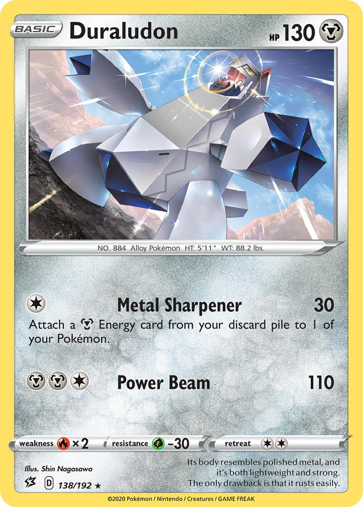 Pokemon | Duraludon (138/192) (Theme Deck Exclusive) [Sword & Shield: Rebel Clash] | The Nerd Merchant