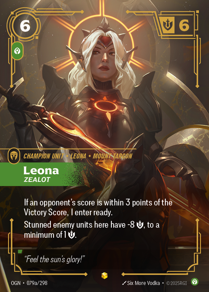 Leona, Zealot (Alt Foil) - Origins #79