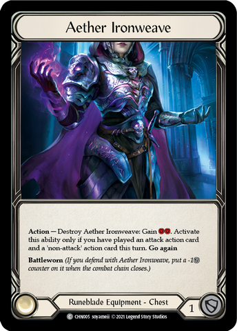 Flesh and Blood TCG | Aether Ironweave [CHN005] (Monarch Chane Blitz Deck) | The Nerd Merchant