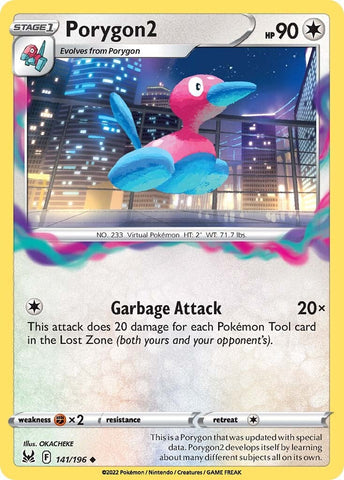 Pokemon | Porygon2 (141/196) [Sword & Shield: Lost Origin] | The Nerd Merchant