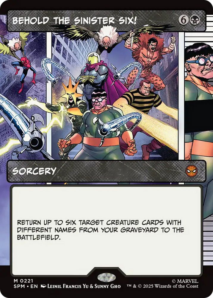 Magic | Behold the Sinister Six! (Borderless) [Marvel's Spider-Man] | The Nerd Merchant