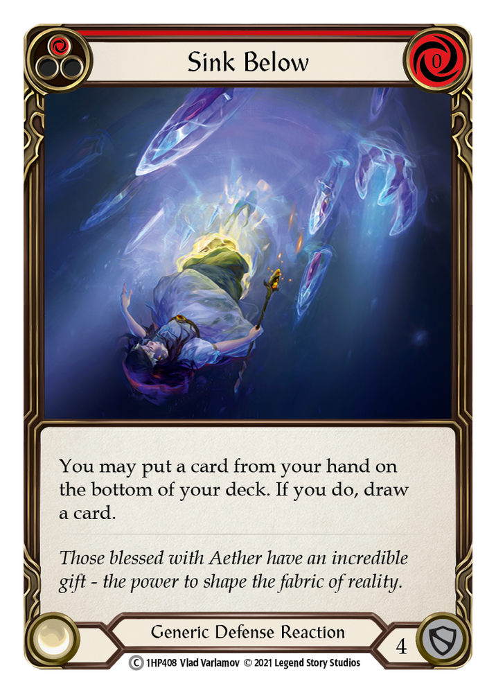 Flesh and Blood TCG | Sink Below (Red) [1HP408] (History Pack 1) | The Nerd Merchant