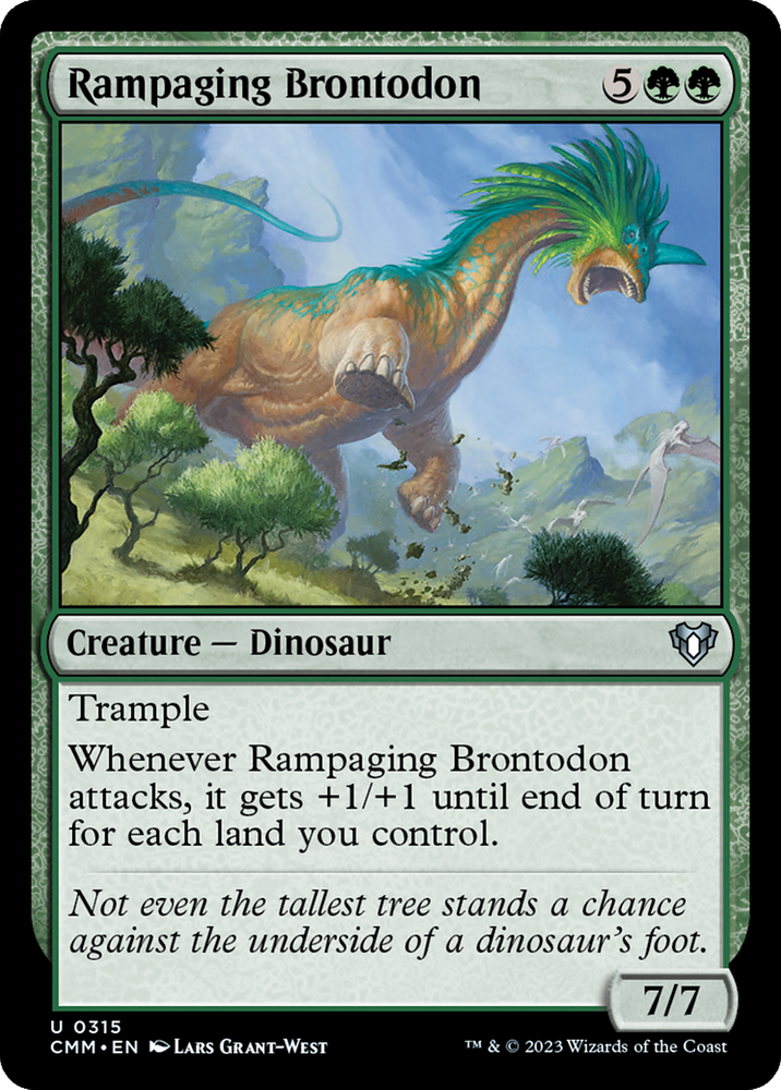Magic | Rampaging Brontodon [Commander Masters] | The Nerd Merchant