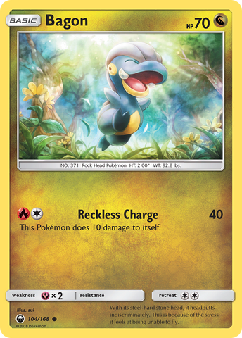 Pokemon | Bagon (104/168) [Sun & Moon: Celestial Storm] | The Nerd Merchant
