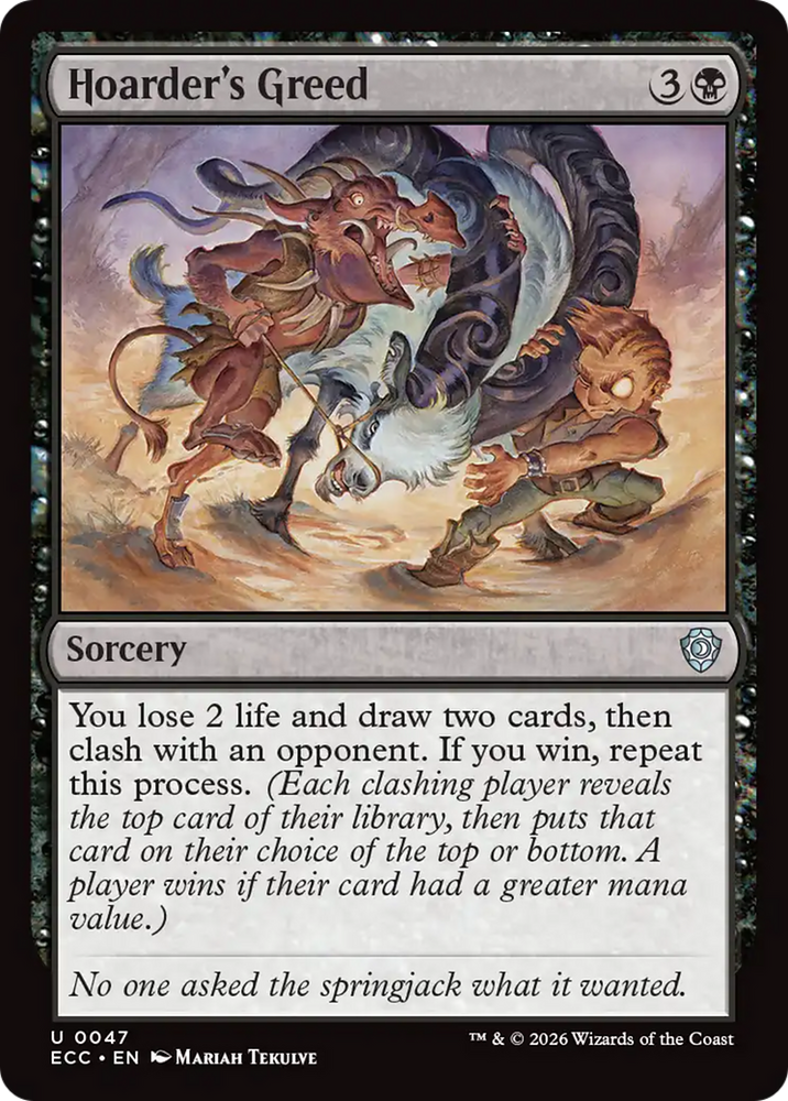 Magic | Hoarder's Greed [Lorwyn Eclipsed Commander] | The Nerd Merchant