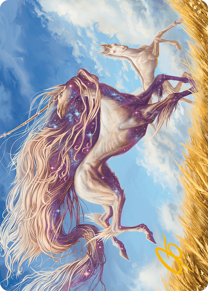 Magic | Nyxborn Unicorn Art Card (Gold-Stamped Signature) [Modern Horizons 3 Art Series] | The Nerd Merchant