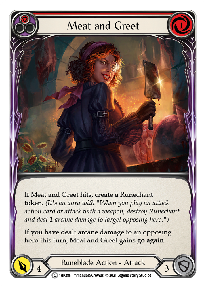 Flesh and Blood TCG | Meat and Greet (Red) [1HP285] (History Pack 1) | The Nerd Merchant