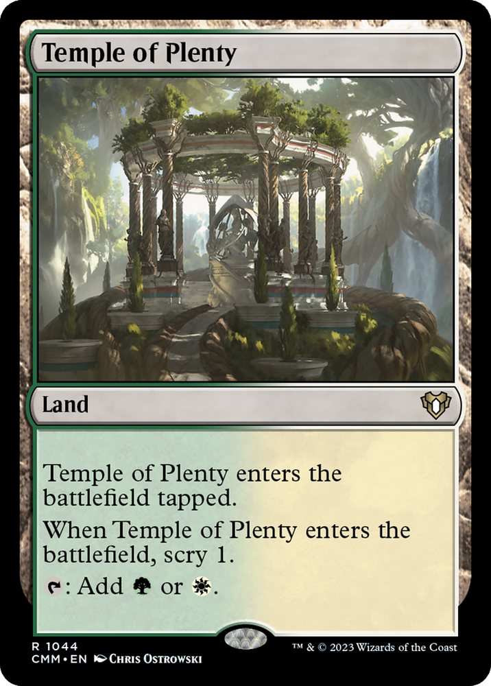 Magic | Temple of Plenty [Commander Masters] | The Nerd Merchant