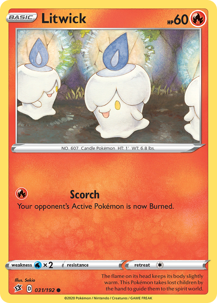 Pokemon | Litwick (031/192) [Sword & Shield: Rebel Clash] | The Nerd Merchant