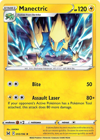 Pokemon | Manectric (055/196) [Sword & Shield: Lost Origin] | The Nerd Merchant