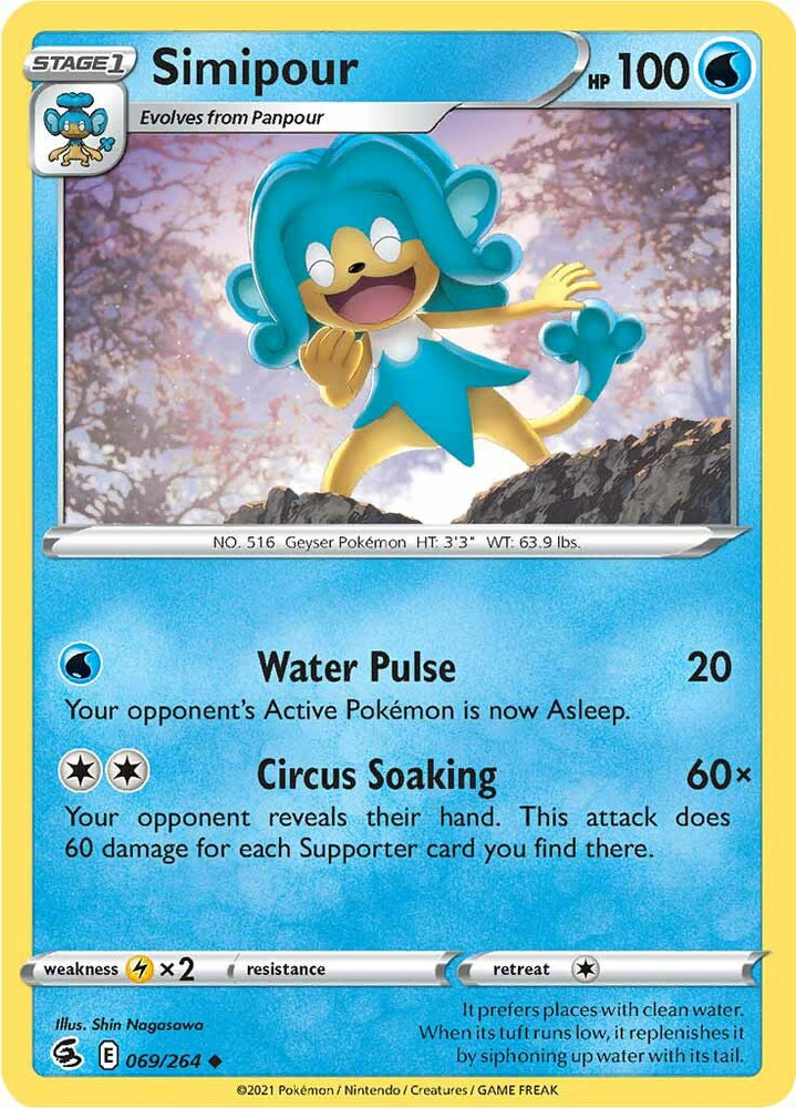 Pokemon | Simipour (069/264) [Sword & Shield: Fusion Strike] | The Nerd Merchant