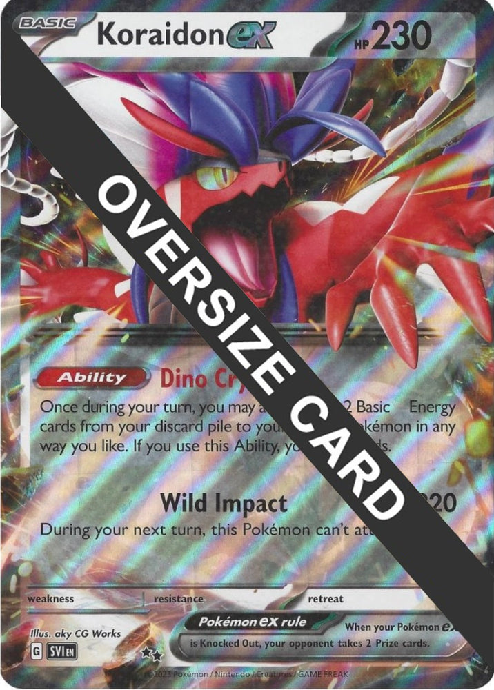 Pokemon | Koraidon ex (125/198) (Jumbo Card) [Scarlet & Violet: Base Set] | The Nerd Merchant