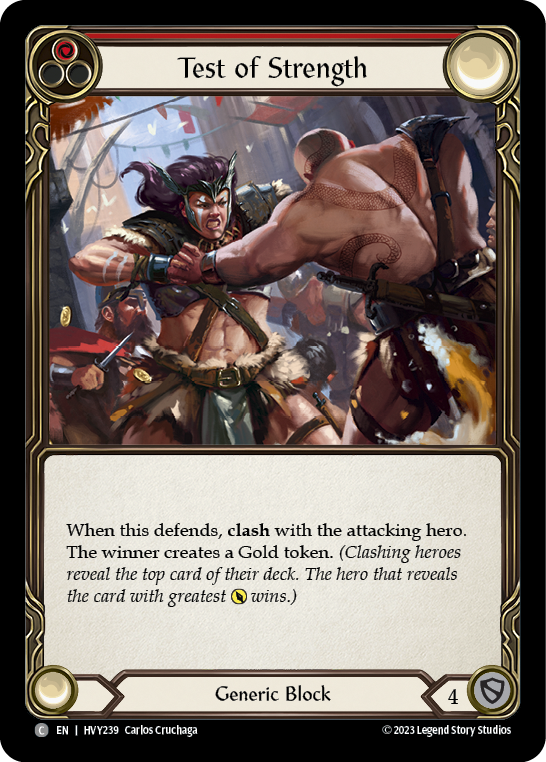 Flesh and Blood TCG | Test of Strength [HVY239] (Heavy Hitters)  Rainbow Foil | The Nerd Merchant