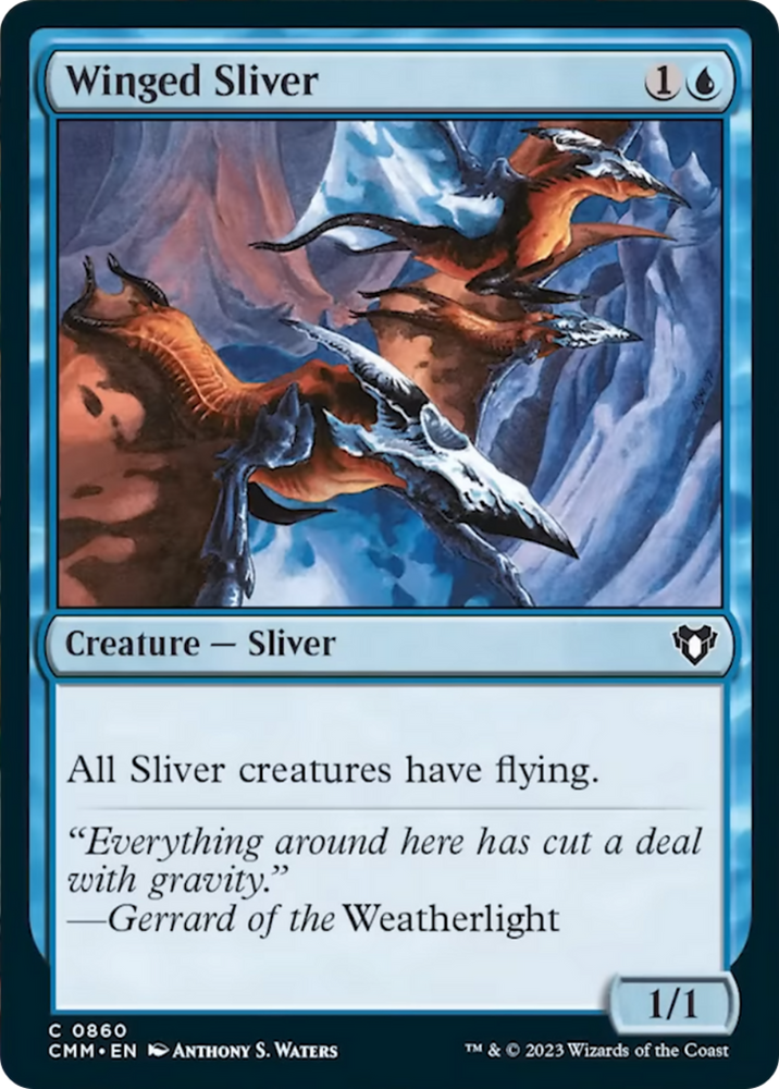 Magic | Winged Sliver [Commander Masters] | The Nerd Merchant