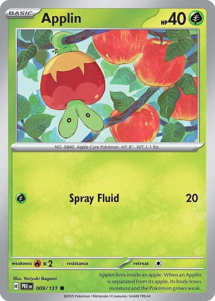Pokemon | Applin (009/131) [Scarlet & Violet: Prismatic Evolutions] | The Nerd Merchant