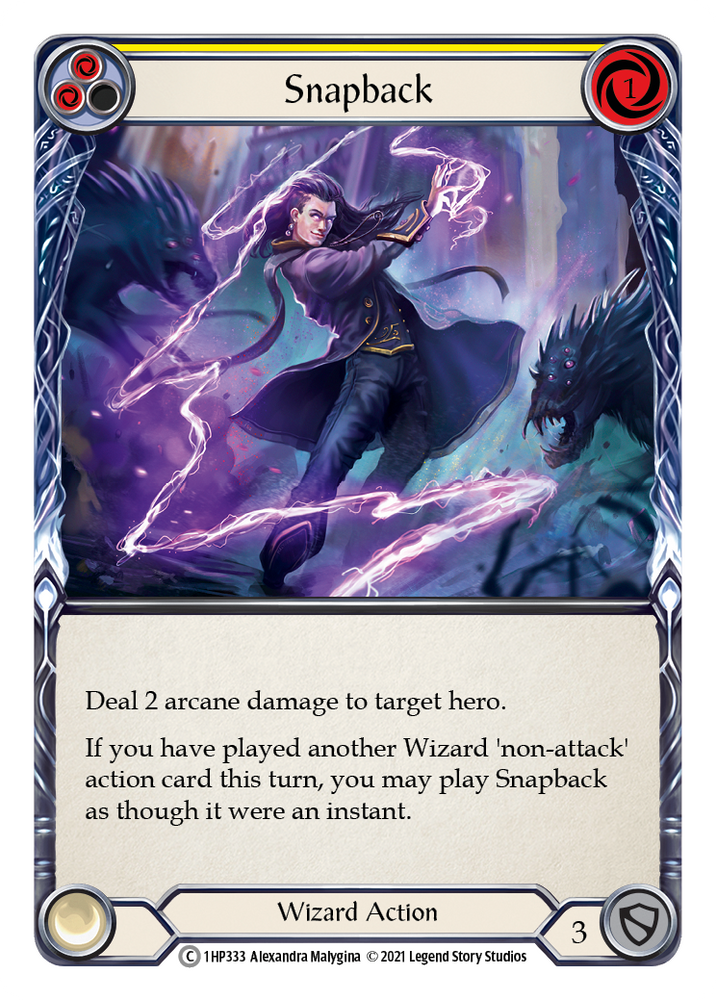 Flesh and Blood TCG | Snapback (Yellow) [1HP333] (History Pack 1) | The Nerd Merchant