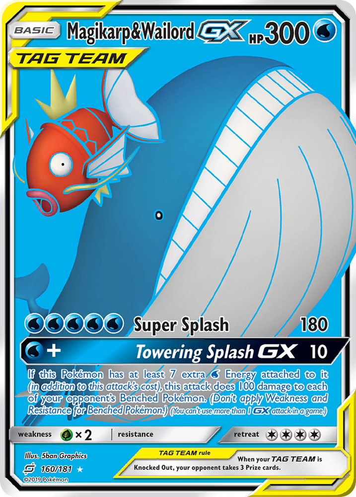 Pokemon | Magikarp & Wailord GX (160/181) [Sun & Moon: Team Up] | The Nerd Merchant