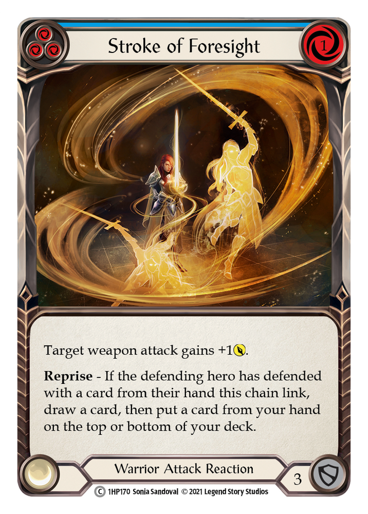 Flesh and Blood TCG | Stroke of Foresight (Blue) [1HP170] (History Pack 1) | The Nerd Merchant