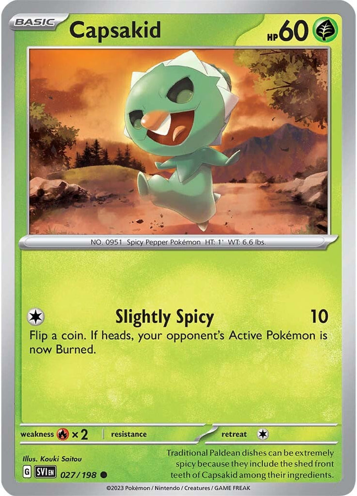 Pokemon | Capsakid (027/198) [Scarlet & Violet: Base Set] | The Nerd Merchant