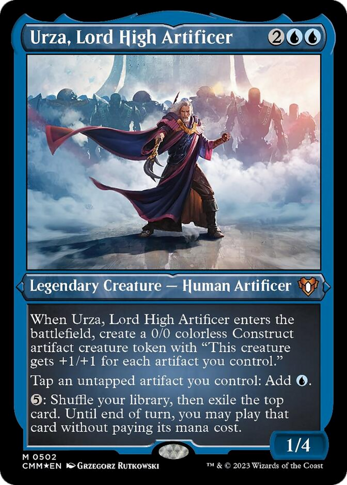 Magic | Urza, Lord High Artificer (Foil Etched) [Commander Masters] | The Nerd Merchant