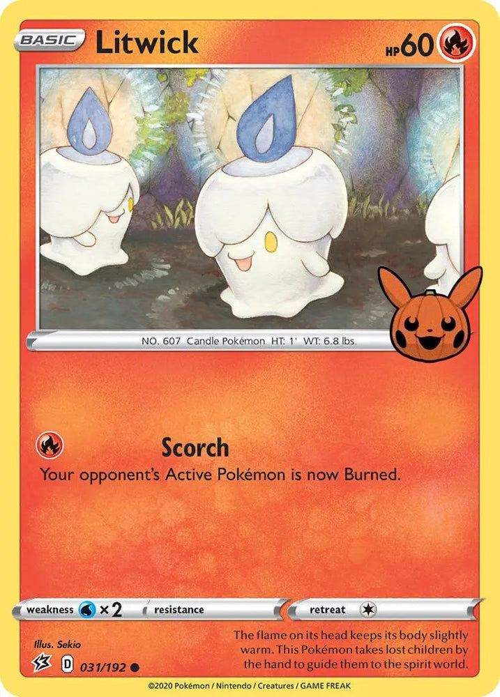 Pokemon | Litwick (031/192) [Trick or Trade] | The Nerd Merchant
