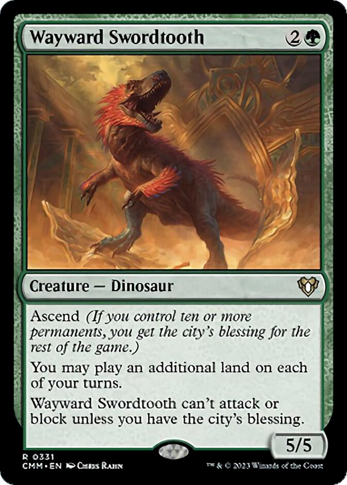 Magic | Wayward Swordtooth [Commander Masters] | The Nerd Merchant