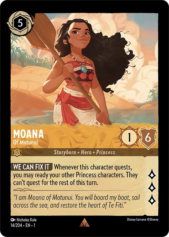 Lorcana | Moana - Of Motunui (14/204) [The First Chapter] | The Nerd Merchant