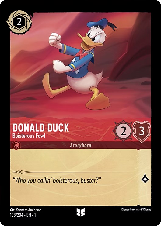 Lorcana | Donald Duck - Boisterous Fowl (108/204) [The First Chapter] | The Nerd Merchant