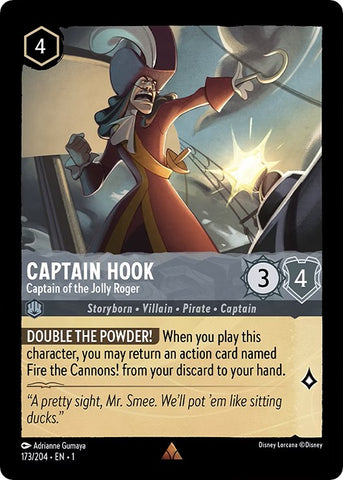 Lorcana | Captain Hook - Captain of the Jolly Roger (173/204) [The First Chapter] | The Nerd Merchant