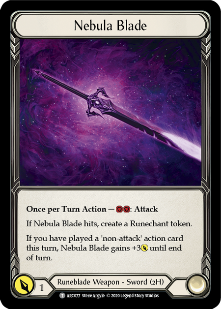 Flesh and Blood TCG | Nebula Blade // Viserai, Rune Blood [U-ARC077 // U-ARC075] (Arcane Rising Unlimited) | The Nerd Merchant
