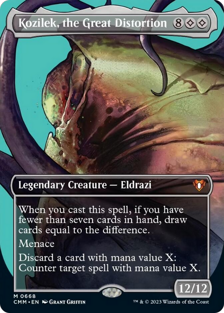 Magic | Kozilek, the Great Distortion (Borderless Profile) [Commander Masters] | The Nerd Merchant