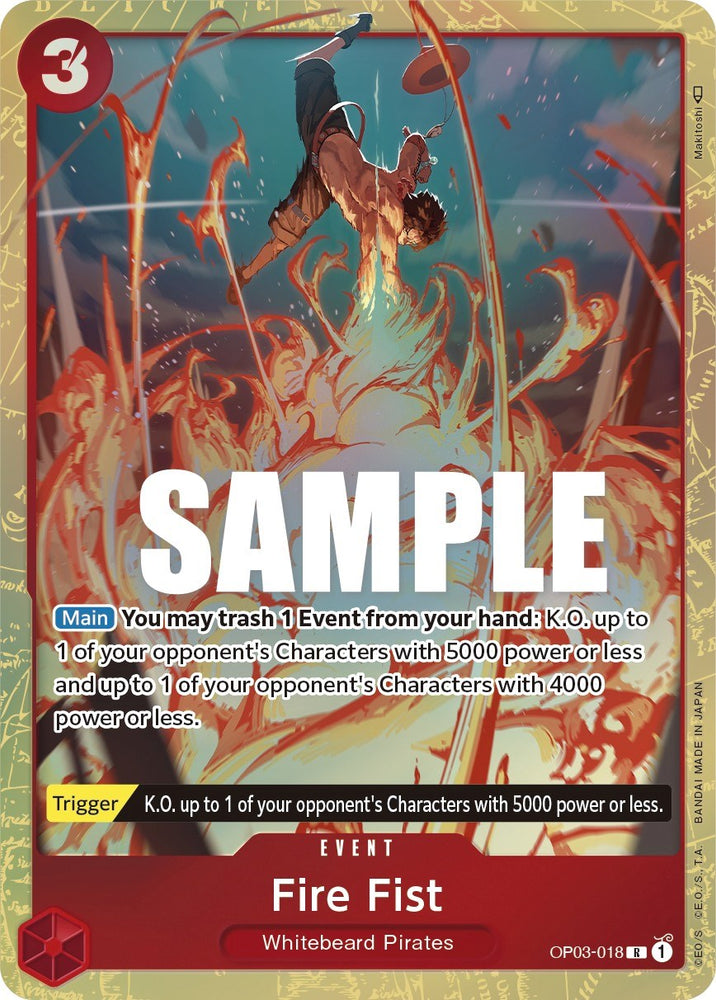 One Piece | Fire Fist (Alternate Art) [Pillars of Strength] | The Nerd Merchant