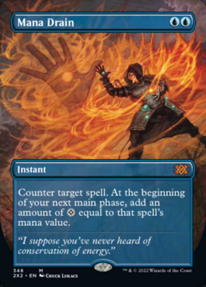 Magic | Mana Drain (Borderless Alternate Art) [Double Masters 2022] | The Nerd Merchant