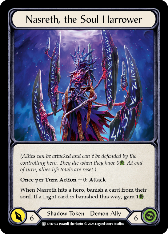 Flesh and Blood TCG | Nasreth, the Soul Harrower [DTD193] (Dusk Till Dawn) | The Nerd Merchant
