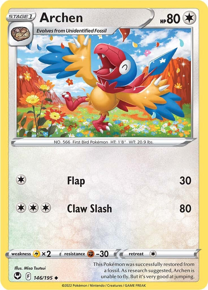 Pokemon | Archen (146/195) [Sword & Shield: Silver Tempest] | The Nerd Merchant
