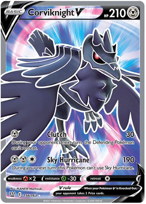 Pokemon | Corviknight V (156/163) [Sword & Shield: Battle Styles] | The Nerd Merchant