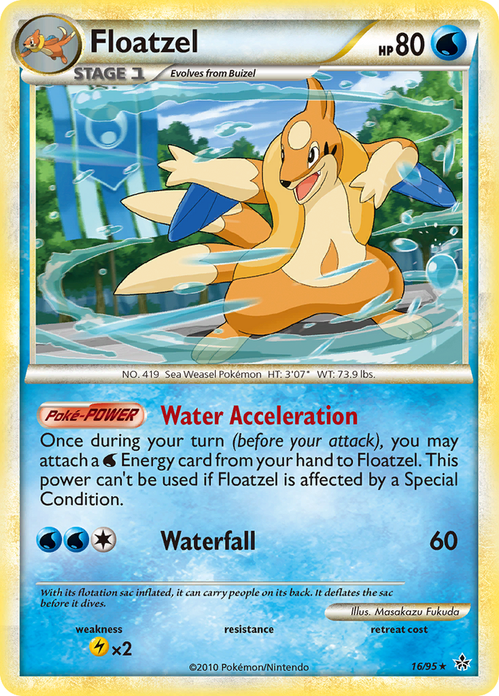 Pokemon | Floatzel (16/95) [HeartGold & SoulSilver: Unleashed] | The Nerd Merchant