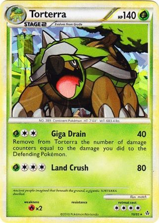 Pokemon | Torterra (10/95) (Cracked Ice Holo) [HeartGold & SoulSilver: Unleashed] | The Nerd Merchant